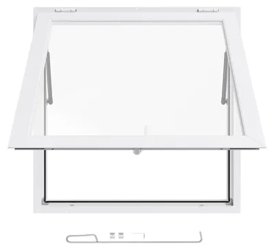 Obrázek produktu pro SucceBuy Okénko pro prodej občerstvení (915 x 915 mm), okénko s hliníkovým rámem pro prodejní přívěsy, okénko s úhlem otevření 85° pro mobilní prodejní stánky, okénko odolné proti vodě pro koncese