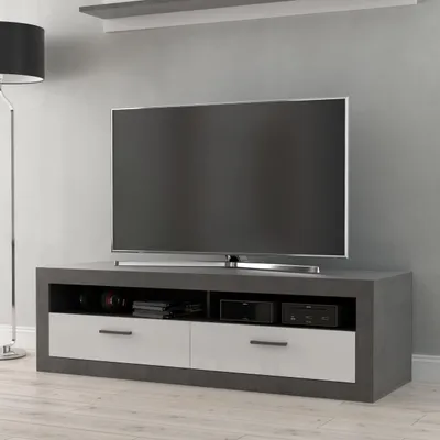 Produktbild von Forte TREBBIA TV-Schrank 150 160, moderner Schrank mit 2 Schubladen, Lowboard, T