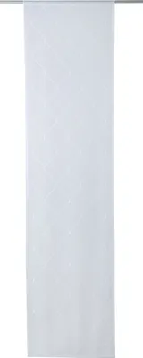 Produktbild von Flächenvorhang - Weiß - 60 x 245 cm - Polyester - mit Strickmuster