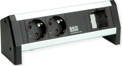 Image de BACHMANN DESK 2xCEE7/3 1xCM GST18, noir