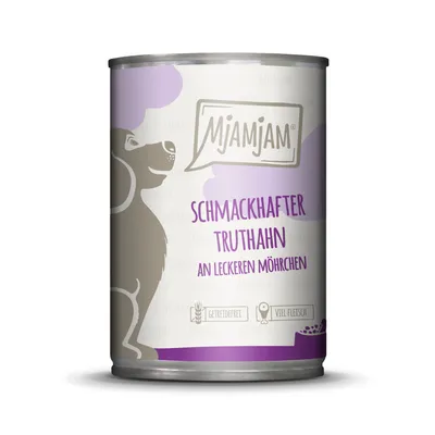 Produktbild von MjAMjAM 22140, Adult, jede Rasse, Karotte, Türkei, 400 g, Zuckerfrei