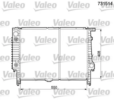Produktbild von VALEO Kühler, Motorkühlung  731514