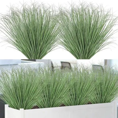 Obrázok produktu pre Umelé balkónové rastliny, umelý trávnik, 20 ks, svetlozelená farba, odolné voči UV žiareniu, odolné voči poveternostným vplyvom