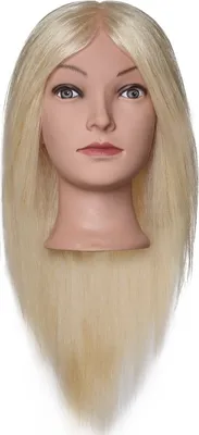 Produktbild von Efalock Übungskopf Sophia Naturhaar lichtblond 40-45 cm