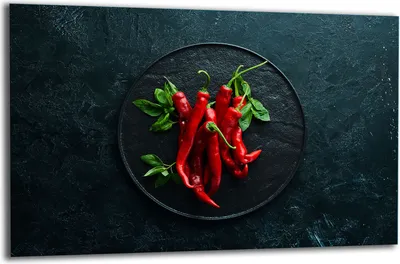 Produktbild von Herdabdeckplatte Glaskeramikkochfeld-Abdeckung Spritzschutz Glas 80x52 Chili