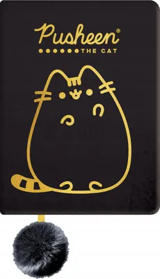 Produktbild von Plüsch-Tagebuch mit Pompon Pusheen Gold