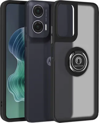Produktbild von Avizar, Handyhülle für Motorola Moto G35 Metallring, Video-Halterung, Schwarz