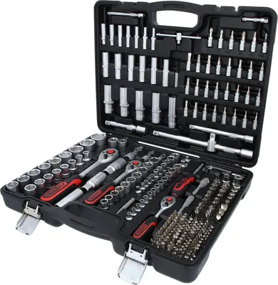 Zdjęcie produktu dla KS TOOLS Zestaw kluczy nasadowych 1/4"+3/8"+1/2" 255 szt - 917.0255