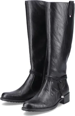 Immagine prodotto di Rieker tacco a spillo 25mm, gambo oltre 30cm in nero, misura 36