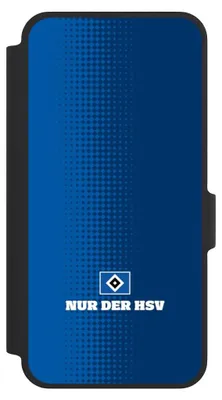 Produktbild von NIVOCASE Klapphülle für Samsung Galaxy A37 5G  Handyhülle aus Kunst Leder NIVOflip schwarz HSV Logo Offizielles Lizenzprodukt