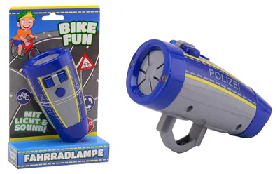 Produktbild von Johntoy Fahrradlicht Polizei mit Sound - Kinder Fahrrad Zubehör