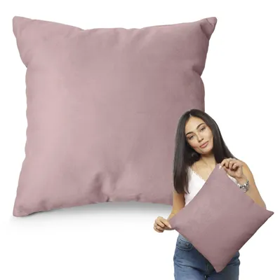 Obrázok produktu pre Muralo DEKORATÍVNY VANKÚŠ 45 cm x 45 cm Dekoračný vankúš na pohovku Dekoračný vankúš na posteľ Ružový