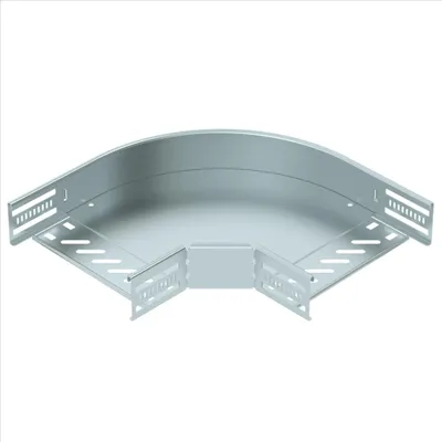 Produktbild von OBO Bogen 90°, Kabelrinne, horizontal, 60x200, Stahl, bandverzinkt, 1 Stk.