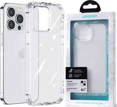 Immagine prodotto di Joyroom Custodia della serie Defender per Iphone 14 Plus Custodia blindata con supporto per ganci Trasparente (Jr-14H3)