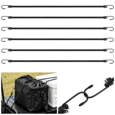 Immagine prodotto di Elastici di fissaggio con gancio, 80 cm, set da 6
