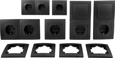 Produktbild von Schalter und Steckdosen Set McPower Flair ''Standard'' 20-teilig, anthrazit