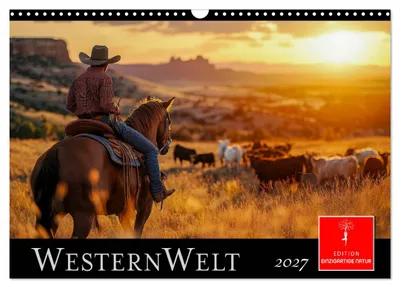 Produktbild von Westernwelt (Wandkalender 2027 DIN A3 quer), CALVENDO Monatskalender
