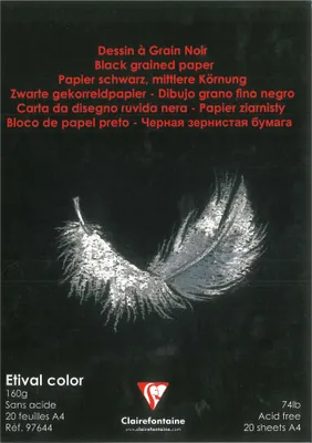 Obrázok produktu pre Clairefontaine 96635C, Umelecký papier, 160 g/m², 20 listy