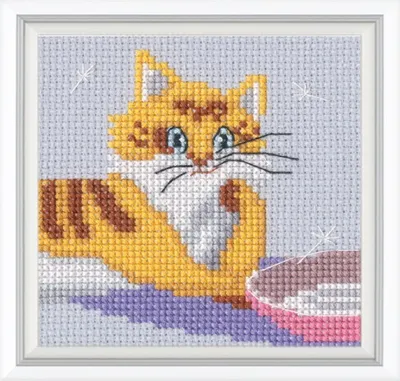 Obrázek produktu pro Výšivky křížem vyšívané sadou "Pessimist", 11x15 cm