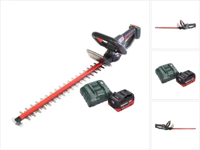 Zdjęcie produktu dla Akumulatorowe nożyce do żywopłotu Metabo HS 18 LTX 65 18 V 63 cm + 1x akumulator 8,0 Ah + ładowarka