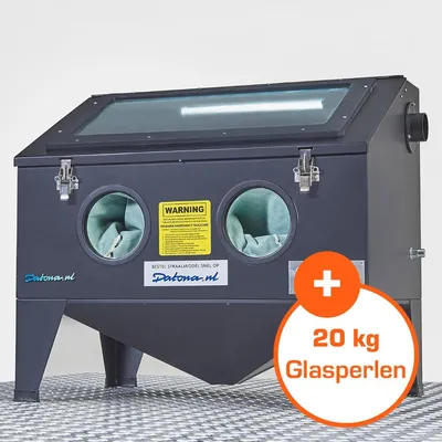 Produktbild von Sandstrahlkabine – 175 Liter + 20 kg Glasperlen