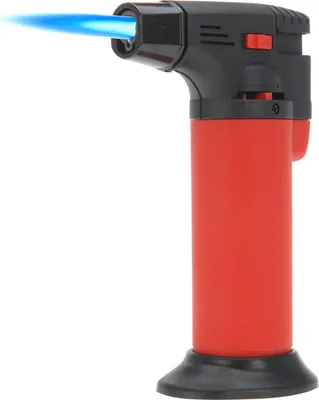 Produktbild von Küchenbrenner Flambierer 11 cm, nachfüllbar, regelbare Flamme, Kindersicherung, Standfuß