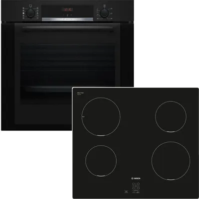 Produktbild von Herdset Bosch Backofen Dampfgarer mit Induktionskochfeld rahmenlos autark 60 cm