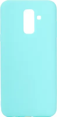 Produktbild von für Samsung A6 plus 2018 Lovely Candy Color Matte TPU Anti-Scratch rutschfeste Schutzhülle Rücken Case Hellblau