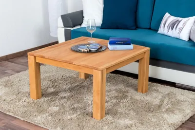 Produktbild von Couchtisch Wooden Nature 120 Kernbuche massiv - 80 x 80 x 45 cm (B x T x H)