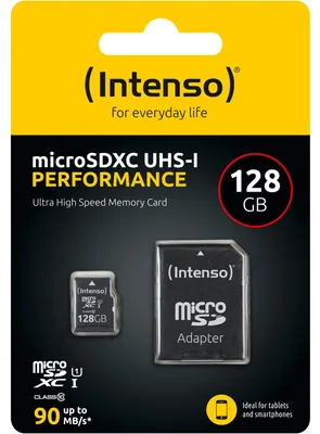 Obrázok produktu pre Intenso 3424491 Pamäťová karta 128 GB MicroSD UHS-I Class 10
