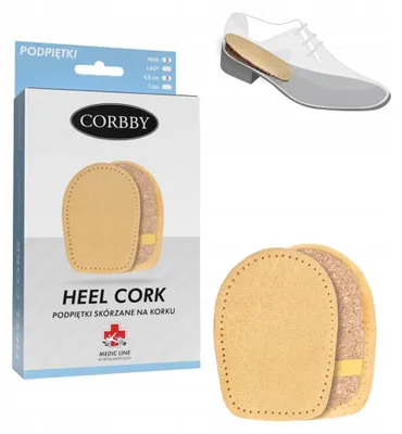 Produktbild von Corbby Leder Kork Erhöhungseinlagen Längenausgleich 0,5cm