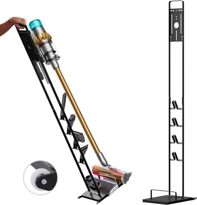Produktbild von Ständer Kompatibel für Dyson Gen5 V15s V15 V12 Slim V11 V10 V8 V7 V6 Staubsauger, Staubsaugerhalter Ständer mit Rädern, Kein Bohren, Bodenständer