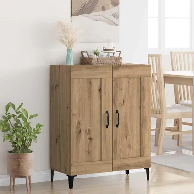 Image de vidaXL Sideboard Chêne Artisan 69,5 x 34 x 90 cm Matériau dérivé du bois