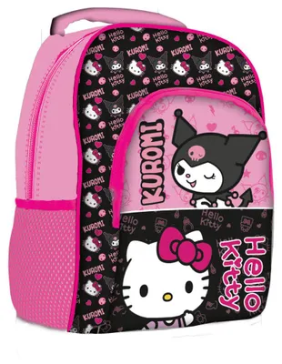 Immagine prodotto di Zaino rosa Hello Kitty & Kuromi, borsa da scuola, 40 cm