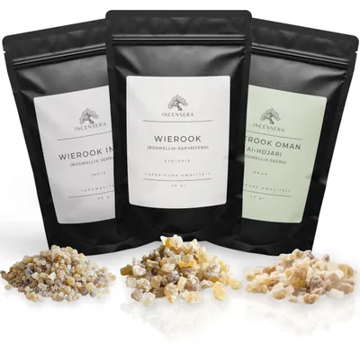 Weihrauchharz-Set 3x50 g – Boswellia Serrata, Papyrifera, Sacra