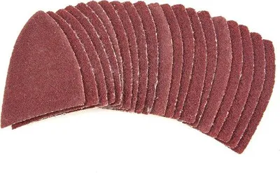 Obrázek produktu pro Brusný papír 80 mm, zrnitost K80 – 20 kusů, určený pro multifunkční nářadí