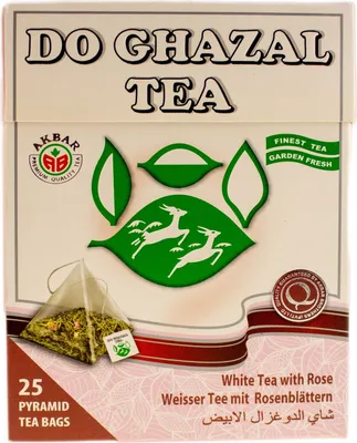 Produktbild von Do Ghazal Weißer Tee mit Rosenblätter 50g, 25 Beutel