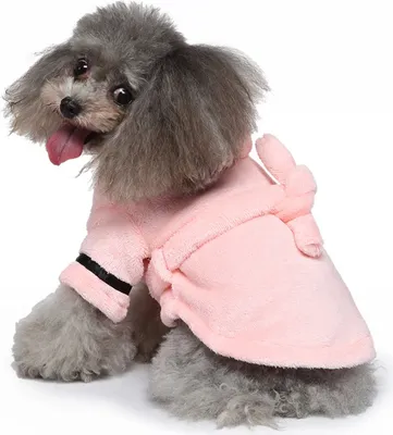 Produktbild von ZELURXX Hundebademäntel, Hundemäntel, Kätzchenkleidung, Welpenkleidung, Herbst-/Winterkleidung für Haustiere, Haustier Schlafanzüge, Größe S