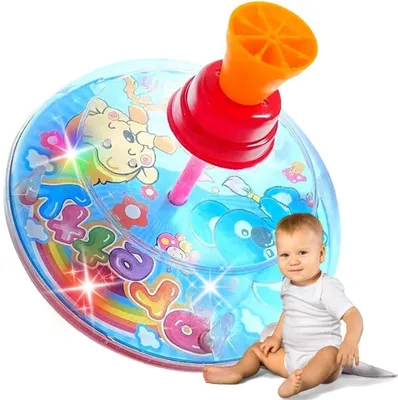 Zdjęcie produktu dla Bączek Ze Światłem Bąk Wirujący Duży 15Cm Bajkowy