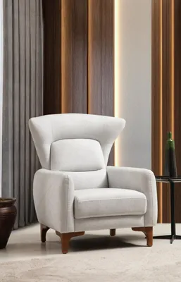 Immagine prodotto di Poltrona design moderno, imbottita in tessuto, ideale per il soggiorno