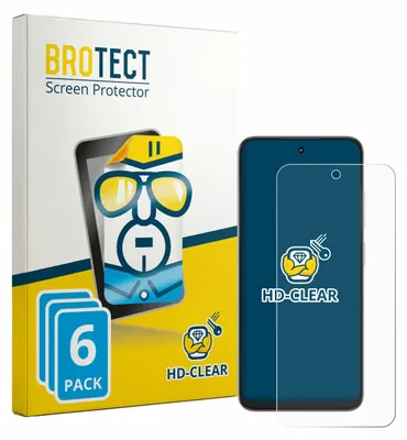 Produktbild von 6x Für ZTE Nubia Focus 2 Schutzfolie BROTECT Displayschutz Display Schutz Folie Klar Transparent
