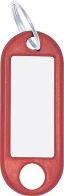 Produktbild von WEDO Schlüsselanhänger 262801802 mit Ring 18mm rt 100 St./Pack.