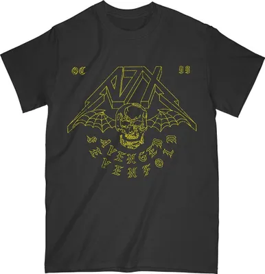Image de Avenged Sevenfold - T-shirt "Webbed Wings" pour homme/femme unie RO6469 (L) (Noir)
