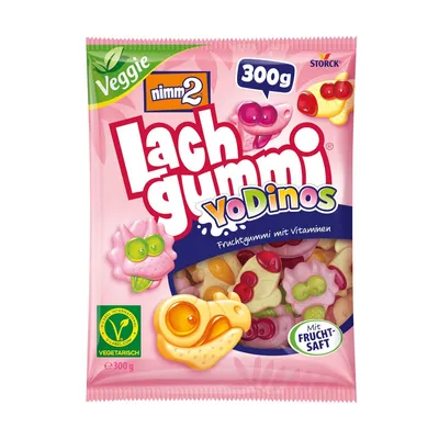 Produktbild von Storck Nimm2 Lachgummi YoDinos Fruchtgummis mit Vitaminen 300g