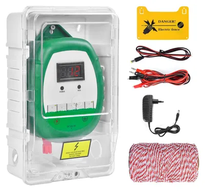 Weidezaungerät 10 kV, 200 m Kordel, 230 V, für Tiere & Gartenschutz