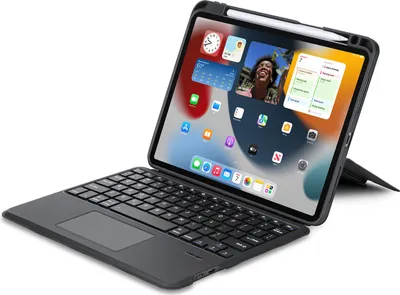 Produktbild von DUX DUCIS DK klappbares Case mit kabelloser Tastatur passend für iPad 4/5/6/iPad Pro 11 (2018/2020/2021/2022) schwarz