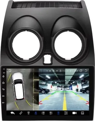 Image de Autoradio avec Bluetooth et caméra – CarPlay – Pour Nissan Qashqai J10 (2006–2013) – Compatible avec Apple et Android – Système stéréo – Navigation – Système de navigation