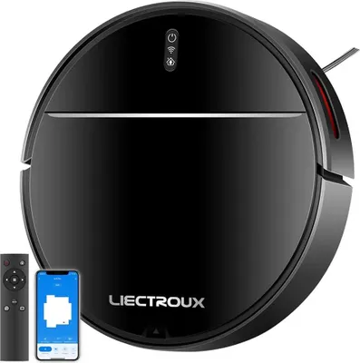 Produktbild von Saugroboter mit Wischfunktion - M7S Pro - 2D-Kartennavigation - Trocken- und Nasswischen - 4400 mAh Akku, 110 min Laufzeit - 600 ml Staubbehälter - WLAN App-Steuerung, automatische Rückkehr