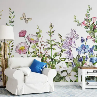 Produktbild von A.S. Création Vlies Fototapete Natur Summer Flowers DD119022 Tiere Designwalls