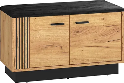 Produktbild von Schuhbank Flur, 80cm, in Gold Craft Eiche VINICA-131